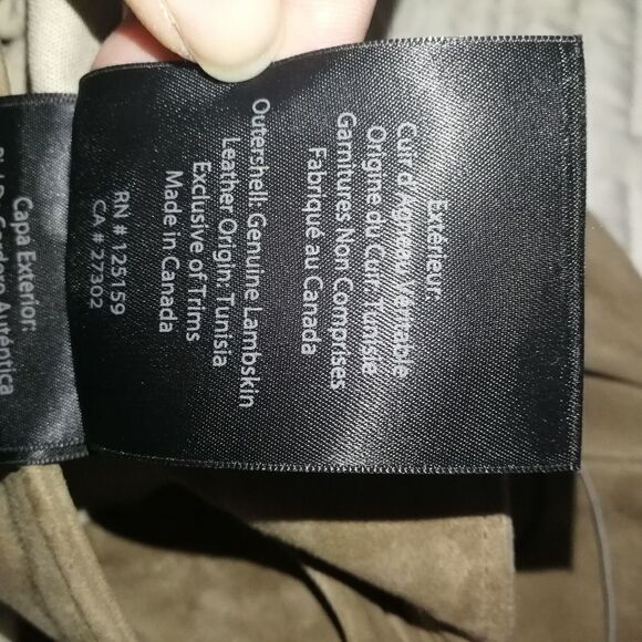 MACKAGE Oyster Navi-y m Lambskin Leather Stretchy Leggings Pants Size 2 NWT - Picture 14 of 16